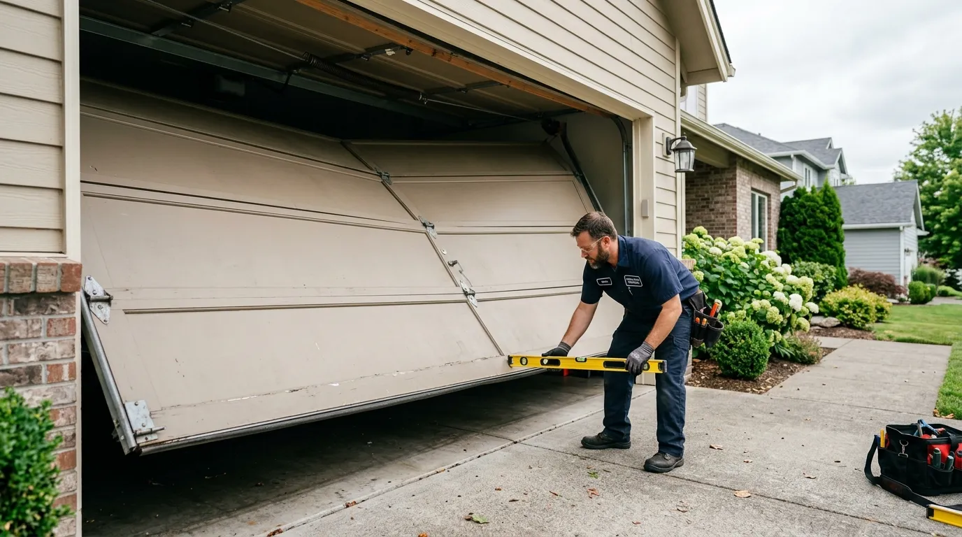 Off-Track Garage Door Repair for Maple Valley Homes in Kent