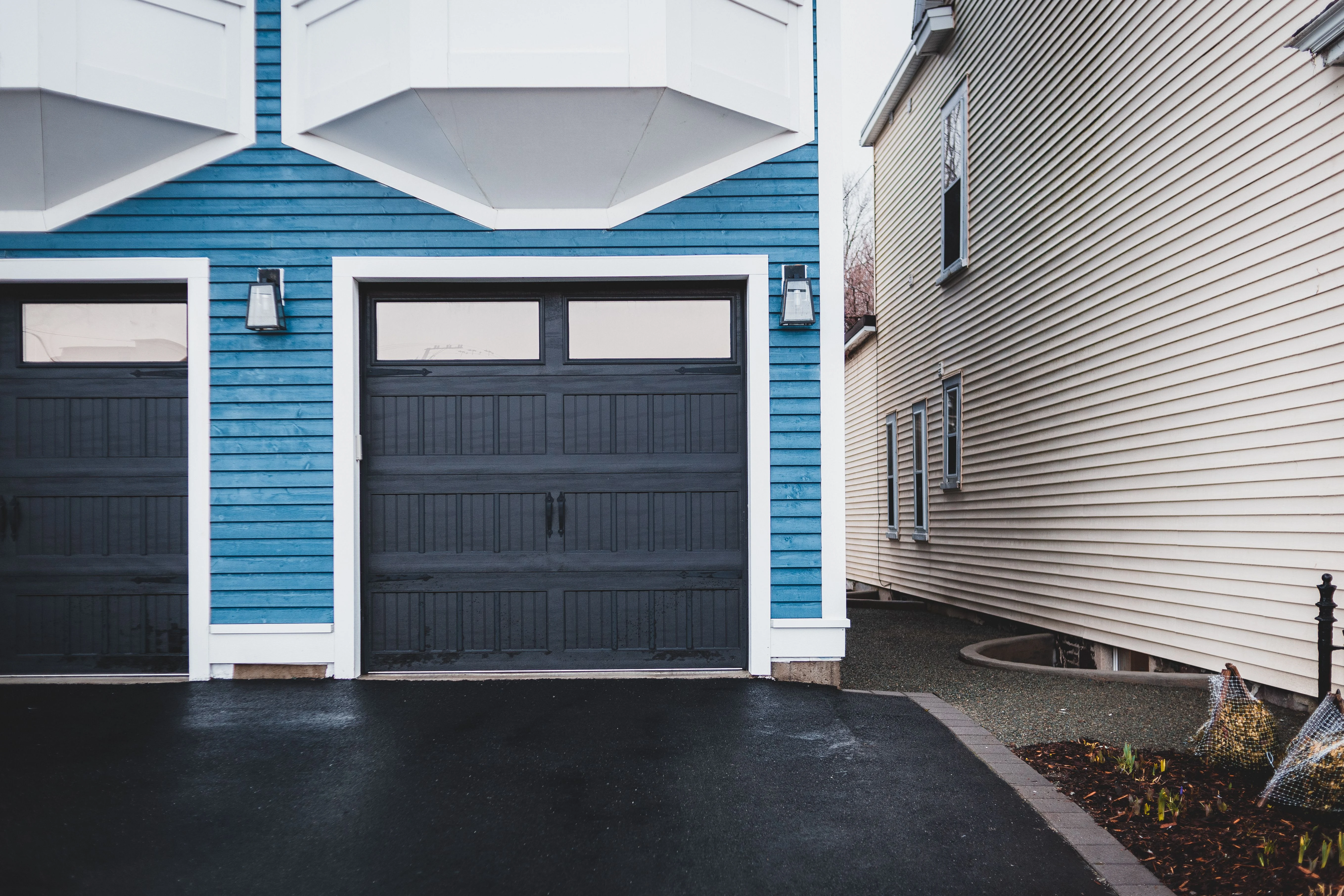 Residential garage door in Buckley